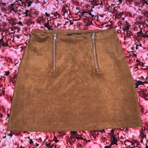 BROWN VALOUR MINI SKIRT